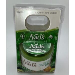 VINTAGE Nads Natural Hair Removal Gel Kit Kiwi and Mint 6oz No Heat Waxing